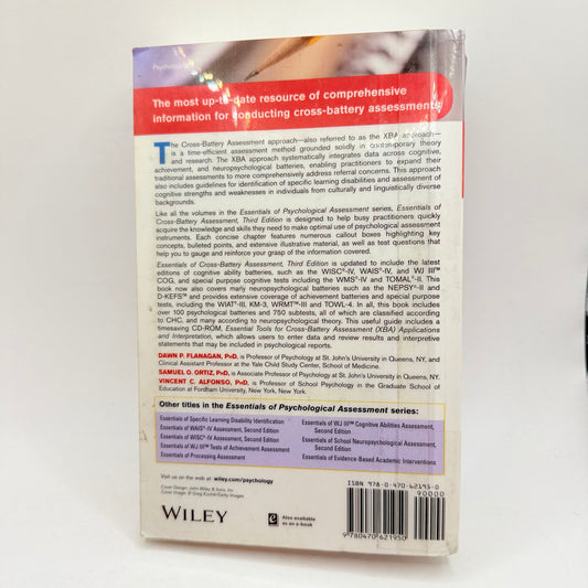 Essentials of cross-battery assessment third edition - print books condition: used - what’s new