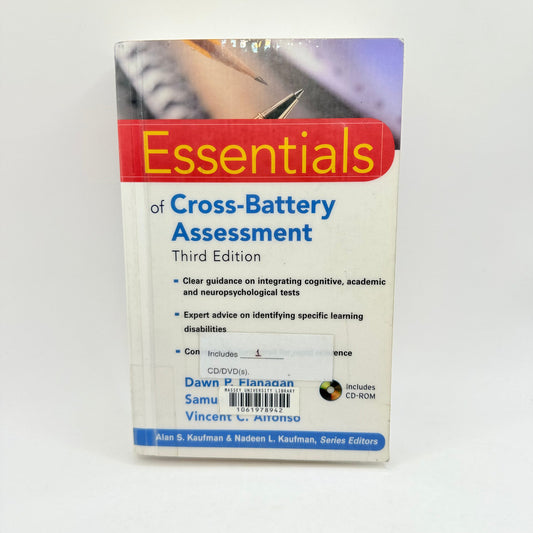 Essentials of cross-battery assessment third edition - print books condition: used - what’s new