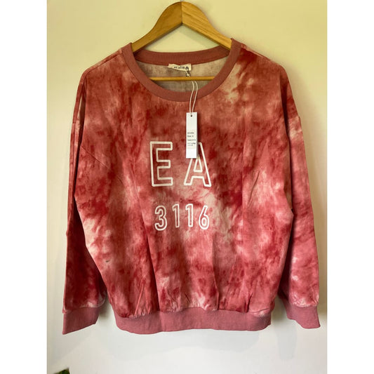 Et alia arlo lounge sweat - raspberry / xxs - sweatshirts clothing & fashion - designer clearance - sweatshirt women’s