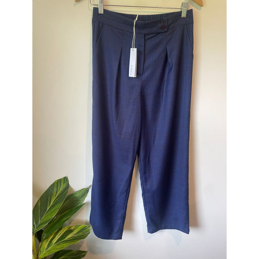 Et alia xs montana pant in ink/black plaid - trousers clothing & fashion - designer clearance - pants women’s apparel