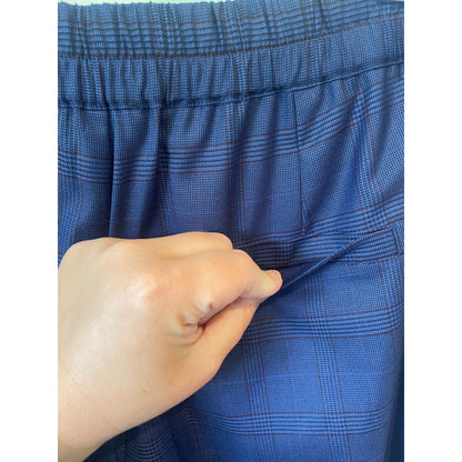 Et alia xs montana pant in ink/black plaid - trousers clothing & fashion - designer clearance - pants women’s apparel