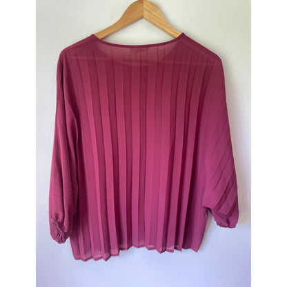 Et alia pleated top – size s/10 - blouses blouse - clothing & fashion - designer clearance - top women’s apparel