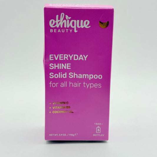 Ethique everyday shine solid shampoo for all hair types (110g) - shampoo hair care & styling women’s beauty product