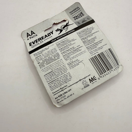 Eveready gold aa alkaline batteries – 4 pack lasts 8x longer! - general purpose batteries home&living materials
