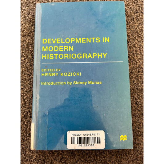 Developments in modern historiography edited by henry kozicki - print books condition: used printed media
