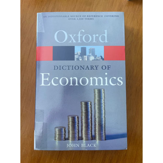 Oxford dictionary of economics - john black - print books book - condition: used - economics - reference printed media