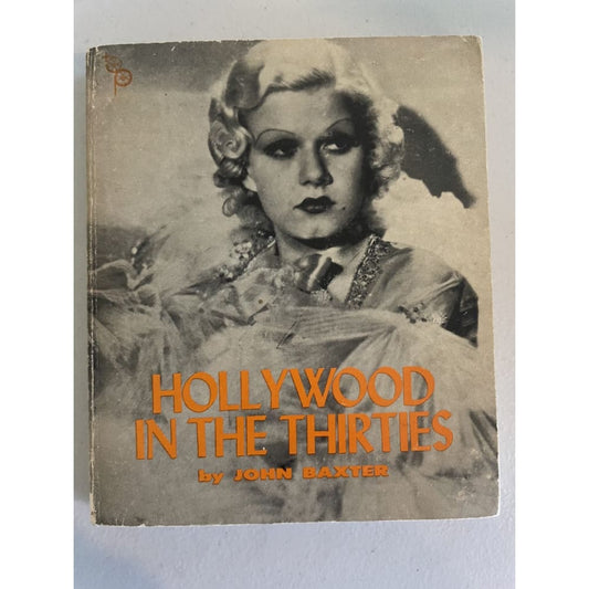 Hollywood in the thirties - john baxter - print books art - book - condition: used - cultural - music printed media