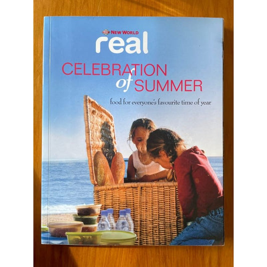 New world real celebration of summer cookbook - print books book - condition: used - cookbook printed media