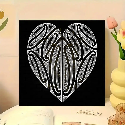 30x30cm Koru Heart Design Diamond Art Kit