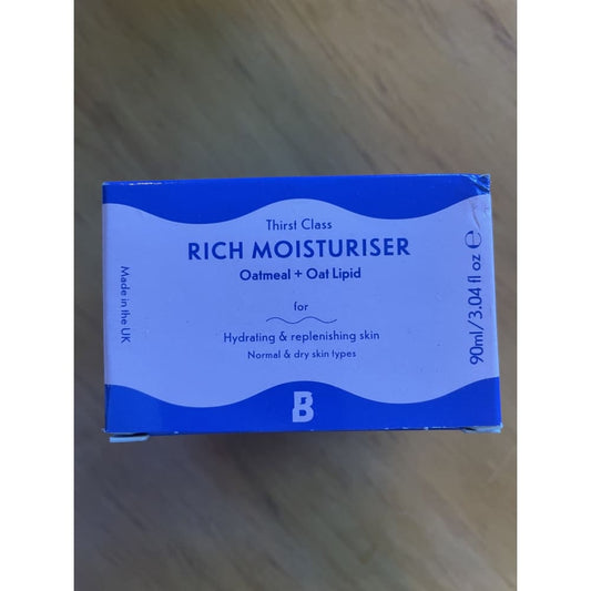 Beauty bay thirst class rich moisturiser with oatmeal + oat lipid - face moisturizers face & eye care - face products