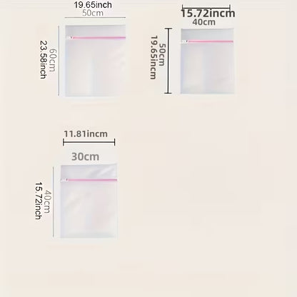 3x Durable mesh laundry bags