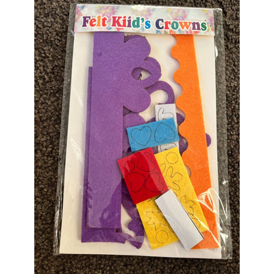 Felt kiid’s crowns craft kit - toy craft kits crafts