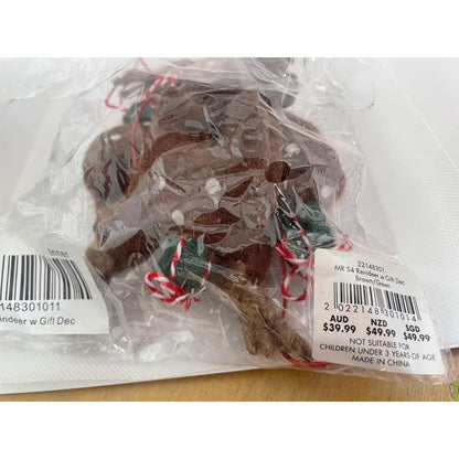 Felt reindeer christmas ornaments set (4 pieces) rrp $49.99 - holiday ornaments christmas decorations - seasonal &