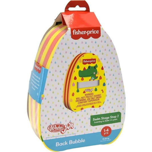 Fisher price wahu jnr back bubbles (age 1-4 yrs/ 15-25kg) rrp $39.99 - swim vests sports