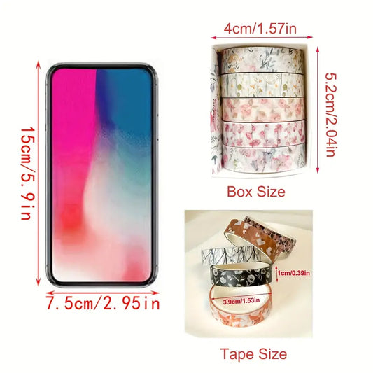 Floral washi tape - decorative tape crafts