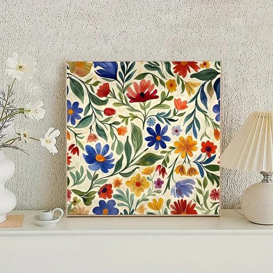 40x40cm floral diamond art kit - art & craft kits crafts