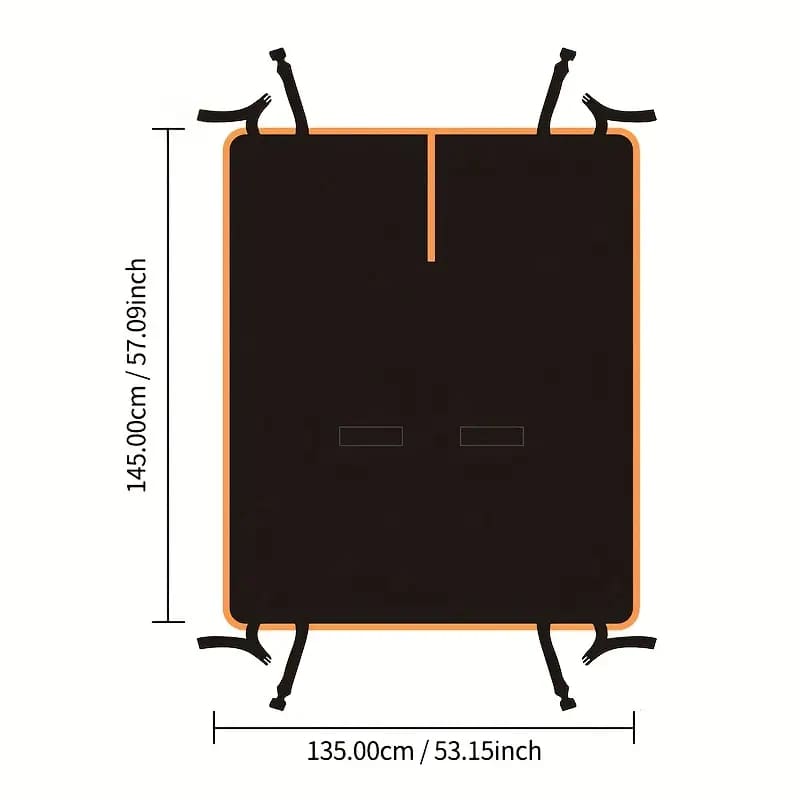 Black pet car seat mat - dog supplies pet apparel & accessories