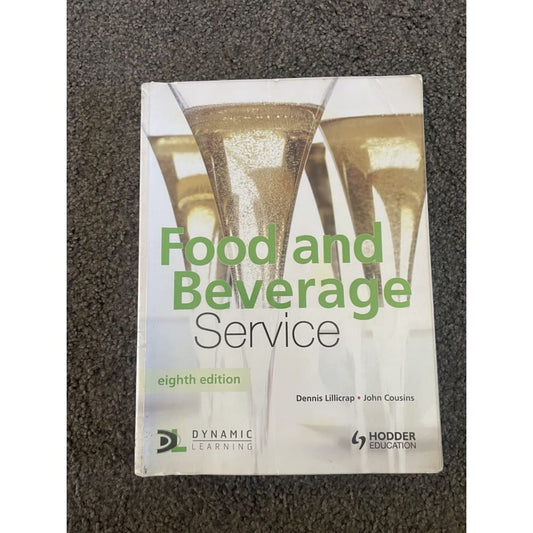 Food and beverage service: eighth edition - print books book - food & beverage printed media