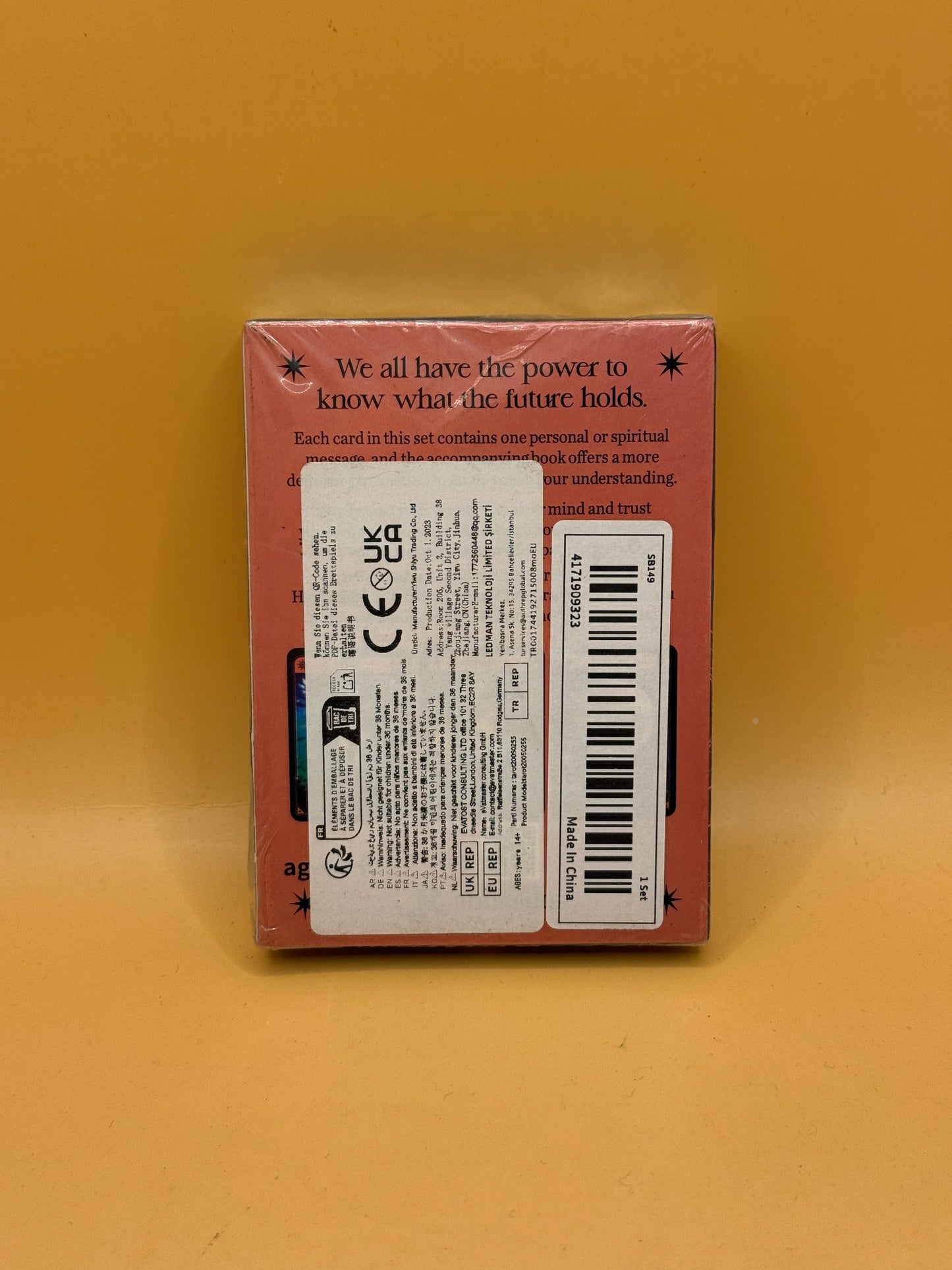 Fortune Oracle by Sharina Star back cover, sealed copy