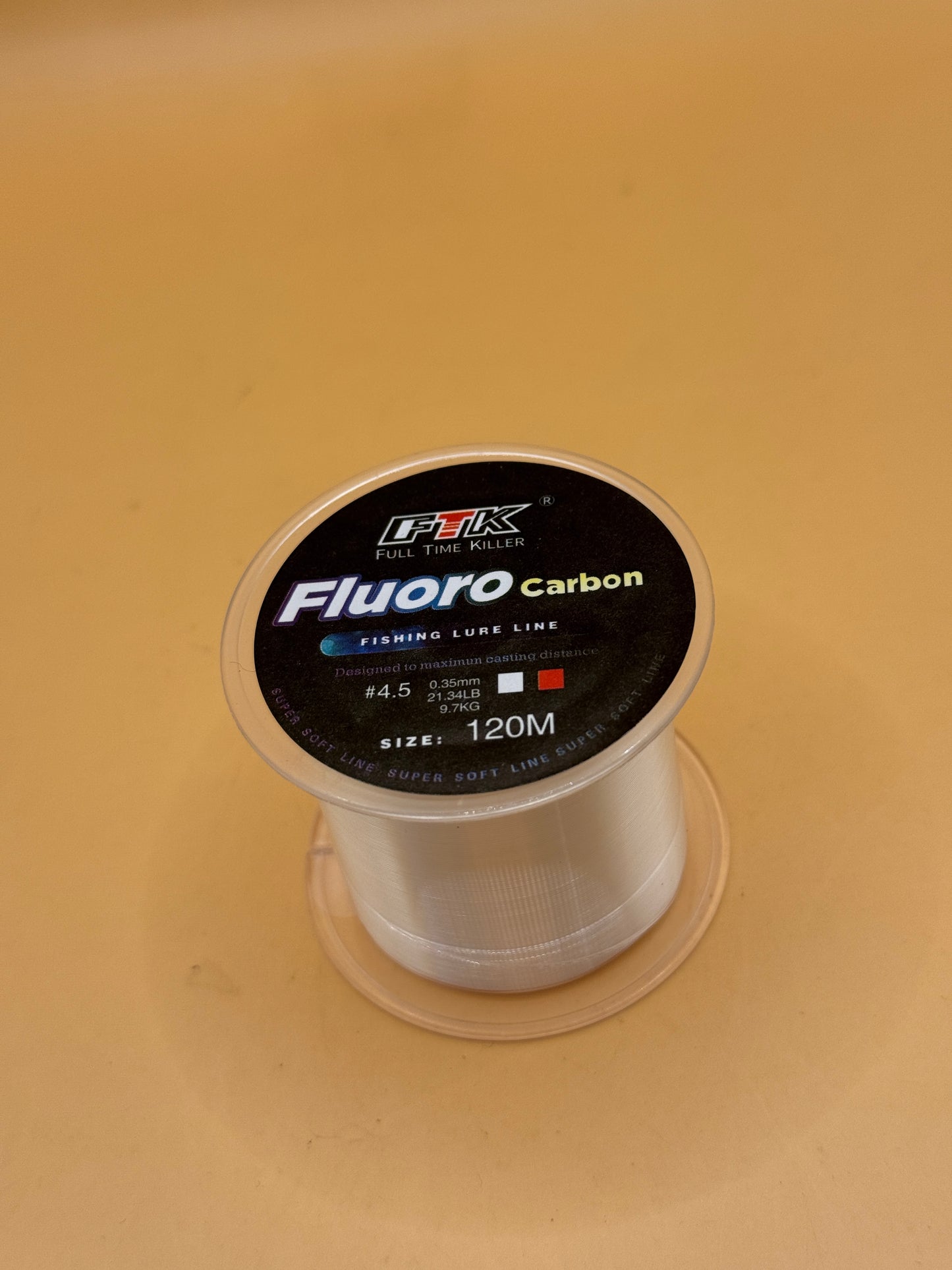 FTK fluorocarbon fishing line 120 metre spool