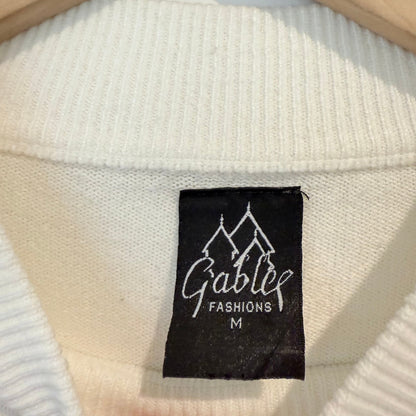 Gables fashions size medium cream mock neck 100% acrylic sweater - sweaters condition: used - top women’s apparel