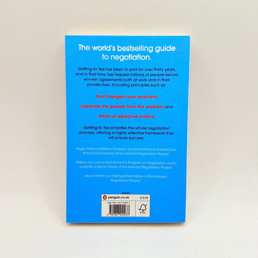 Getting to yes by roger fisher & william ury - print books what’s new printed media