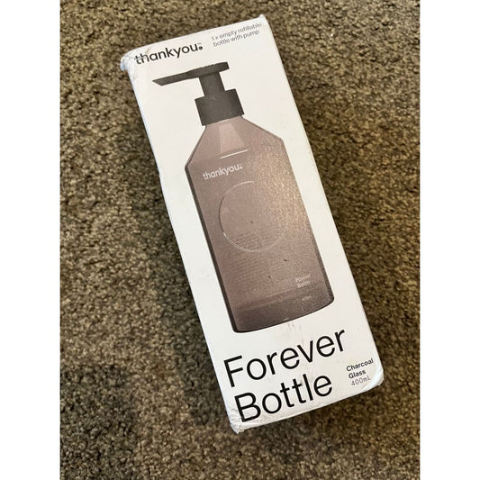 Thankyou forever bottle - charcoal glass 400ml - soap & lotion dispensers home&living materials