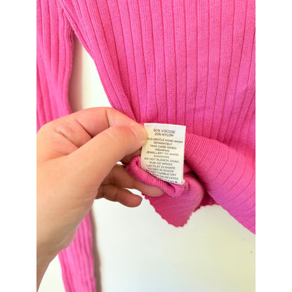 Glassons size s delicate rose ribbed top rrp $29.99 - clothing tops top women’s apparel