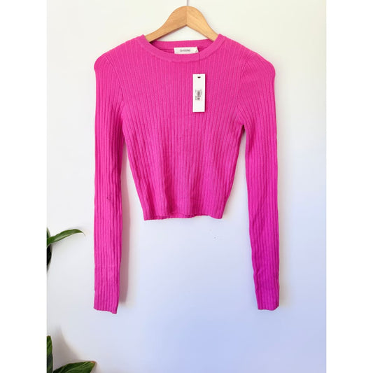 Glassons size s delicate rose ribbed top rrp $29.99 - clothing tops top women’s apparel