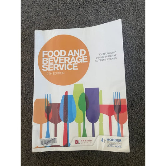 Food and beverage service 9th edition - print books book - condition: used - food & beverage printed media