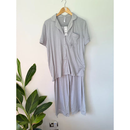 Ed it ed sleep size 14 grey short sleeve pyjama set - sleepwear & loungewear bottom women’s apparel