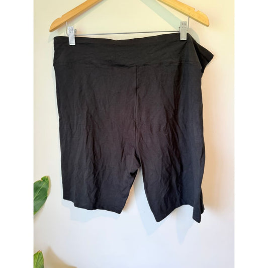 H&h plus size 20 size basic short leggings black - leggings bottom women’s apparel