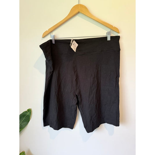 H&h plus size 20 size basic short leggings black - leggings bottom women’s apparel