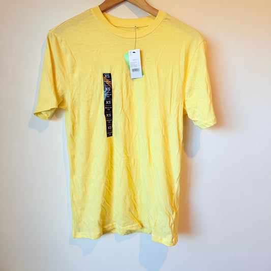 H&h size xs men’s classic crew neck t-shirt - yellow - t-shirts tops men’s apparel
