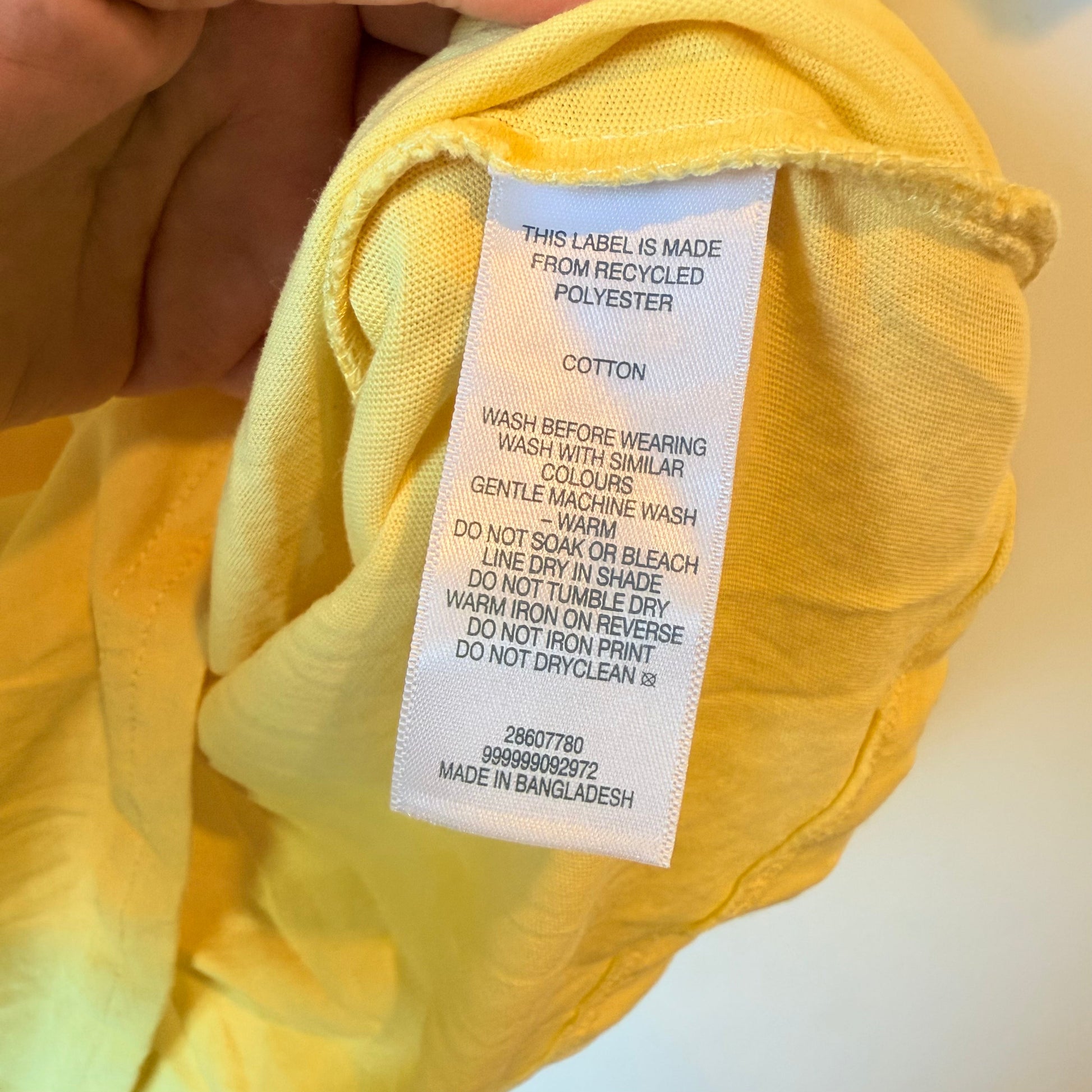 H&h size xs men’s classic crew neck t-shirt - yellow - t-shirts tops men’s apparel