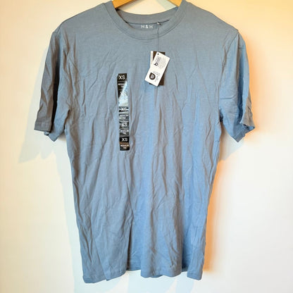 H&h size xs men’s regular fit crew neck t-shirt - mirage - t-shirts tops men’s apparel