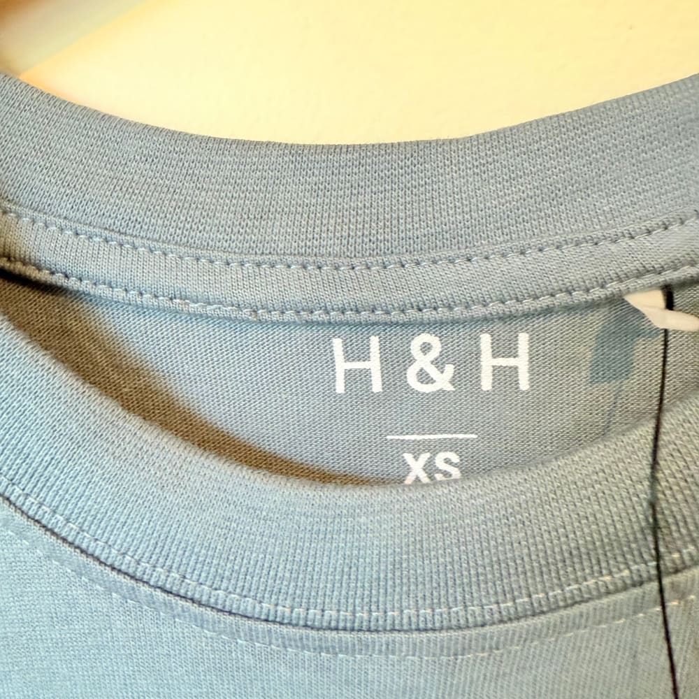 H&h size xs men’s regular fit crew neck t-shirt - mirage - t-shirts tops men’s apparel