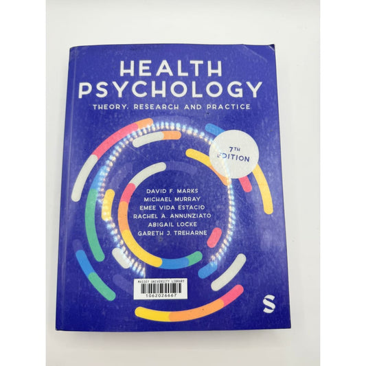 Health psychology: theory research and practice 7th edition - e-books condition: used printed media
