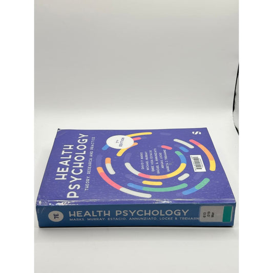 Health psychology: theory research and practice 7th edition - e-books condition: used printed media
