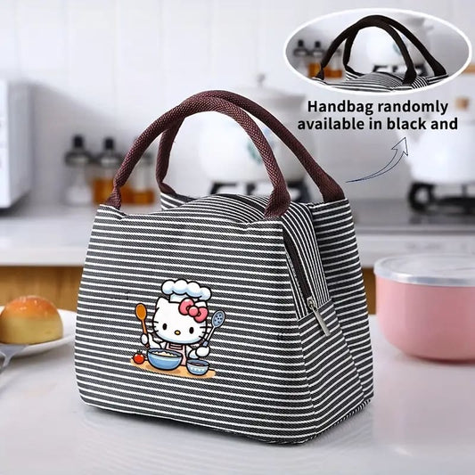 Hello kitty black lunch bag – cute compact & insulated for everyday use - lunch bags