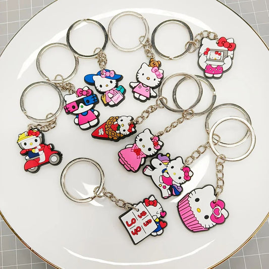 10pc set hello kitty key chains - stuffed animals children’s apparel
