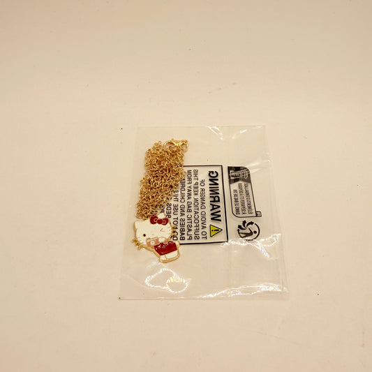 Hello kitty red dress charm necklace - necklaces toys
