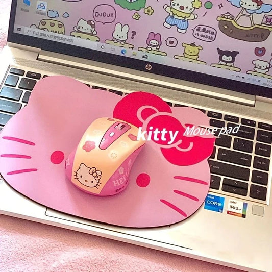 Hello kitty mouse pad bow pink - mouse pads electronics