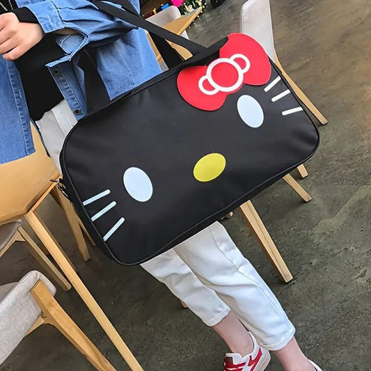 Black hello kitty travel tote bag - duffel bags accessories women’s apparel