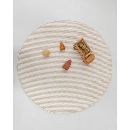 Henlee quilted play mat - fawn stripe - play mats baby essentials