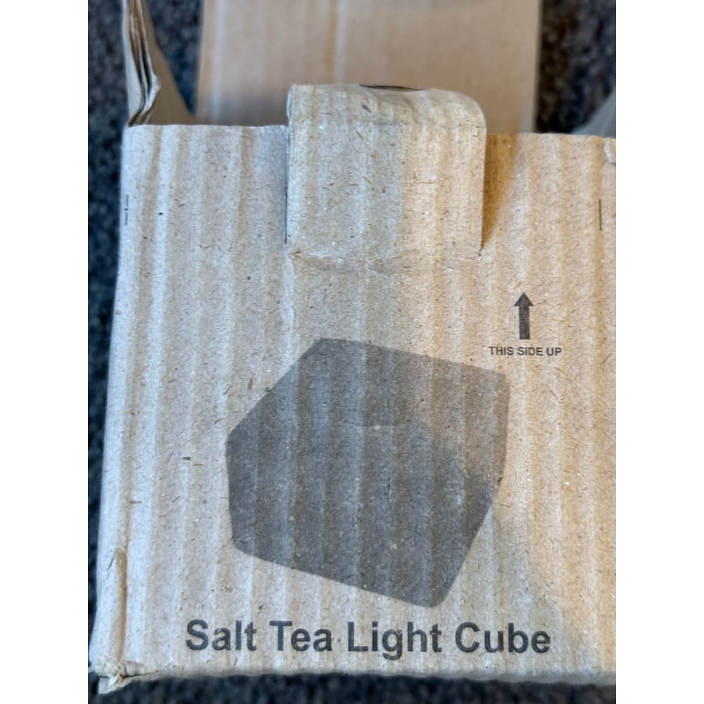 Salt tea light cube - candle holders home&living materials