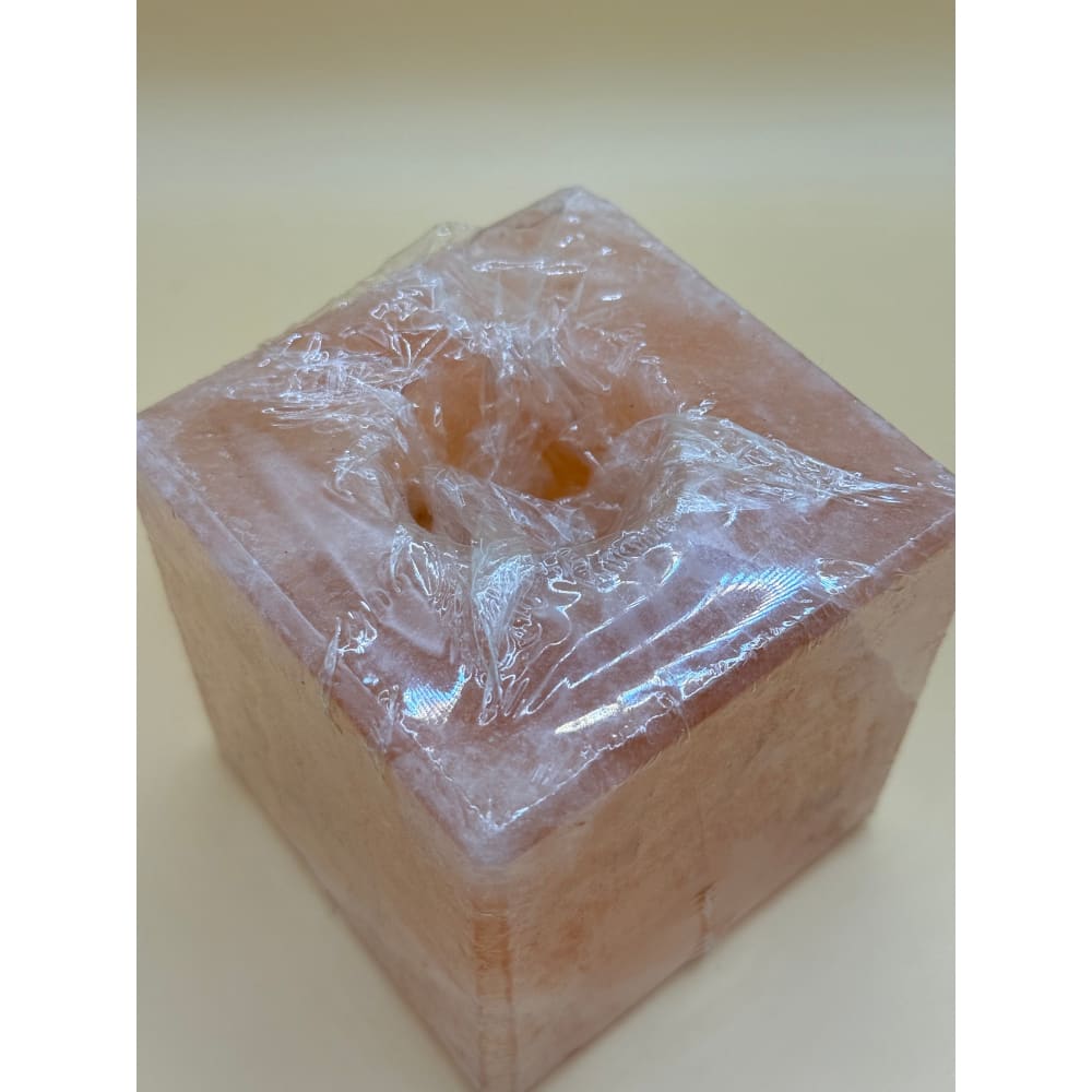 Salt tea light cube - candle holders home&living materials