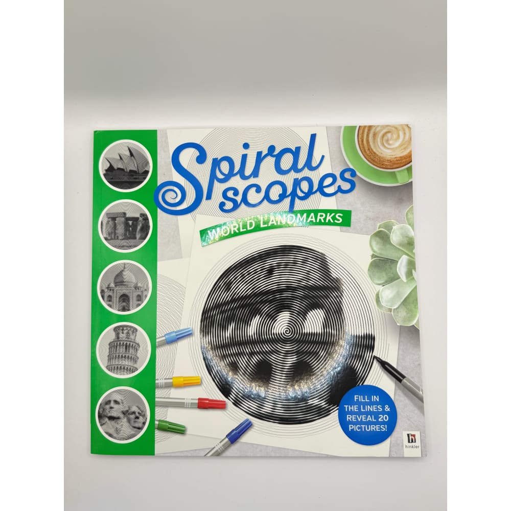 Spiralscopes: world landmarks - drawing & painting kits crafts