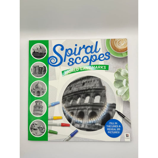 Spiralscopes: world landmarks - drawing & painting kits crafts