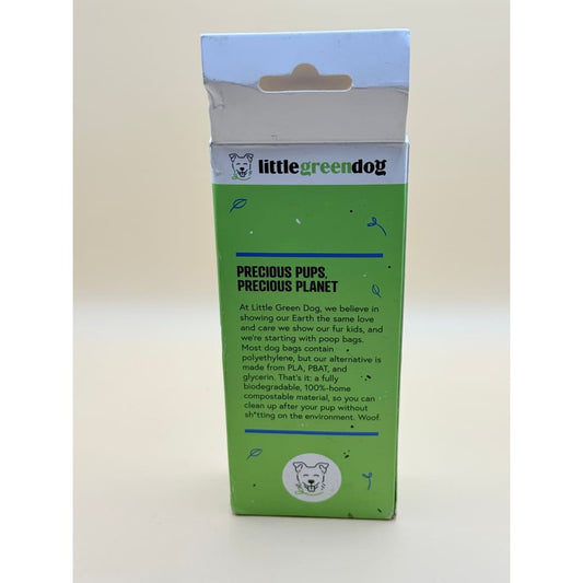Little green dog 60 bags large compostable poop bags - pet waste bags pet apparel & accessories